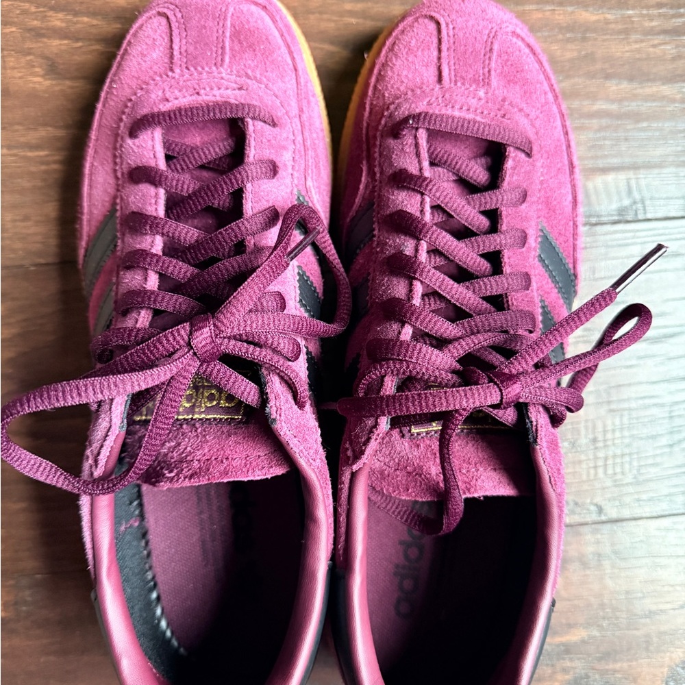 Adidas Spezial Maroon and Black Sneakers - Picture 7 of 9